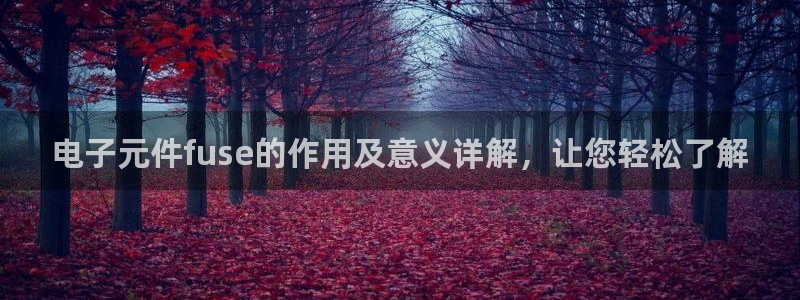 PG电子模拟器中文版下载：电子元件fuse的作用及意义详解，让您轻松了解