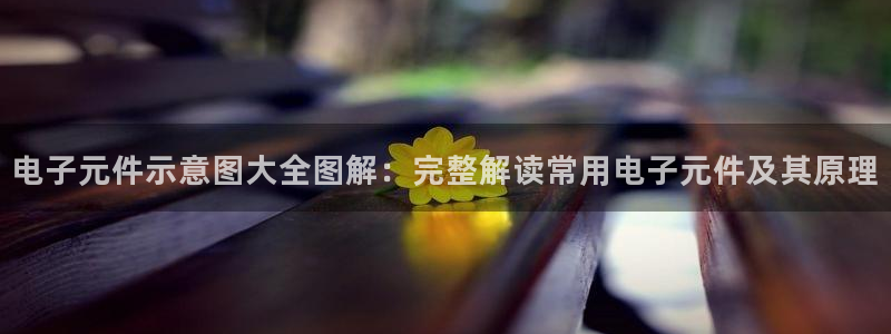 PG麻将胡了2违法吗：电子元件示意图大全图解：完整解读常用电子元件及其原理