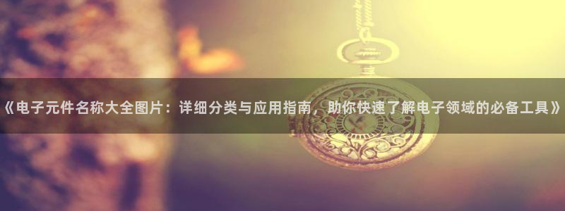 PG电子模拟器最新版本：《电子元件名称大全图片：详细分类与应用指南，助你快速了解